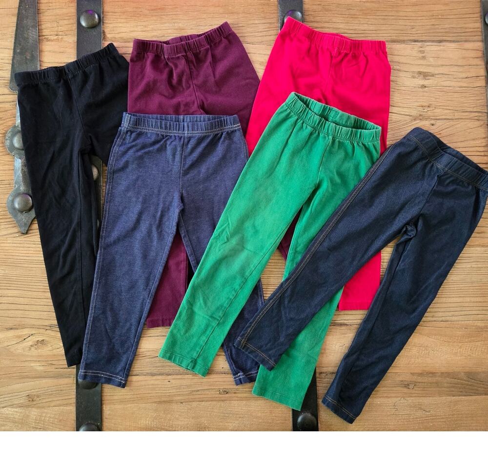 Children's Place 6 piece Legging Bundle sz Small 5/6